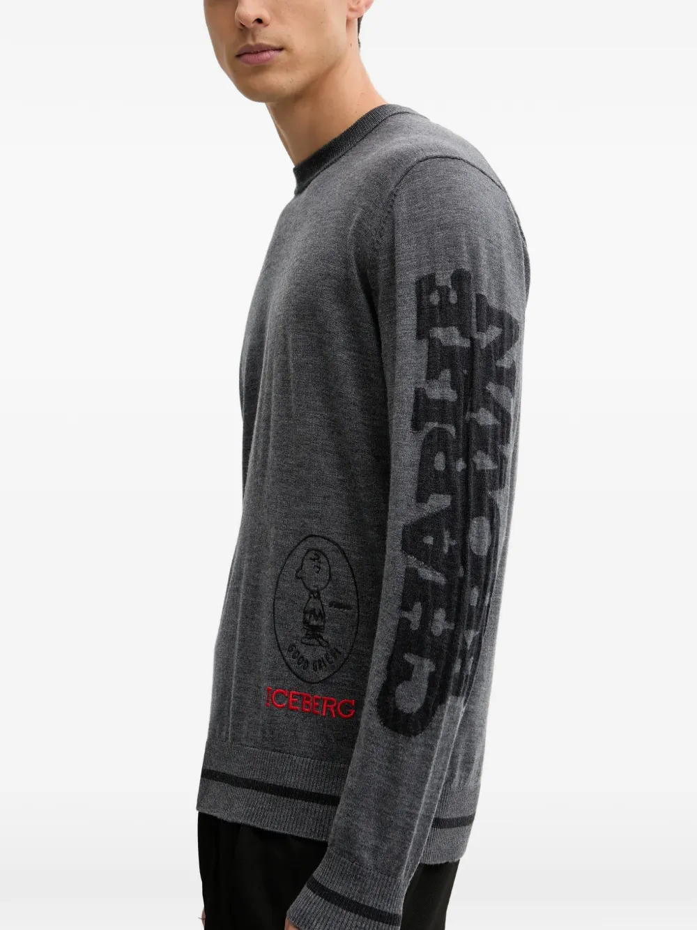  Iceberg Long-sleeves Sweater - Grey 