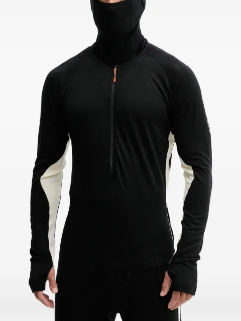 icebreaker zip-fastening balaclava ski jumpsuit