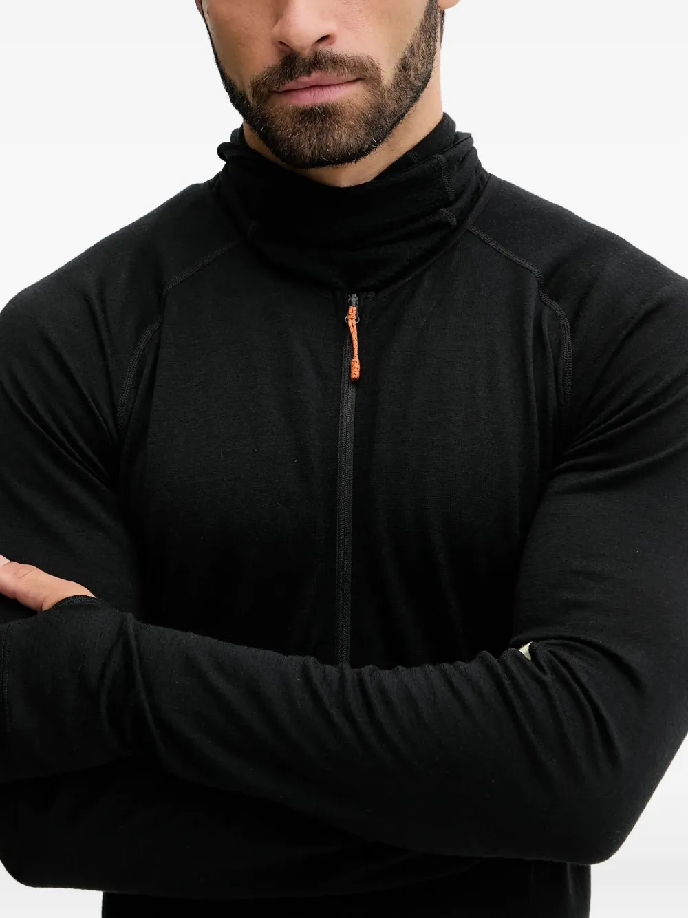 icebreaker Ski-pak met ritssluiting Zwart