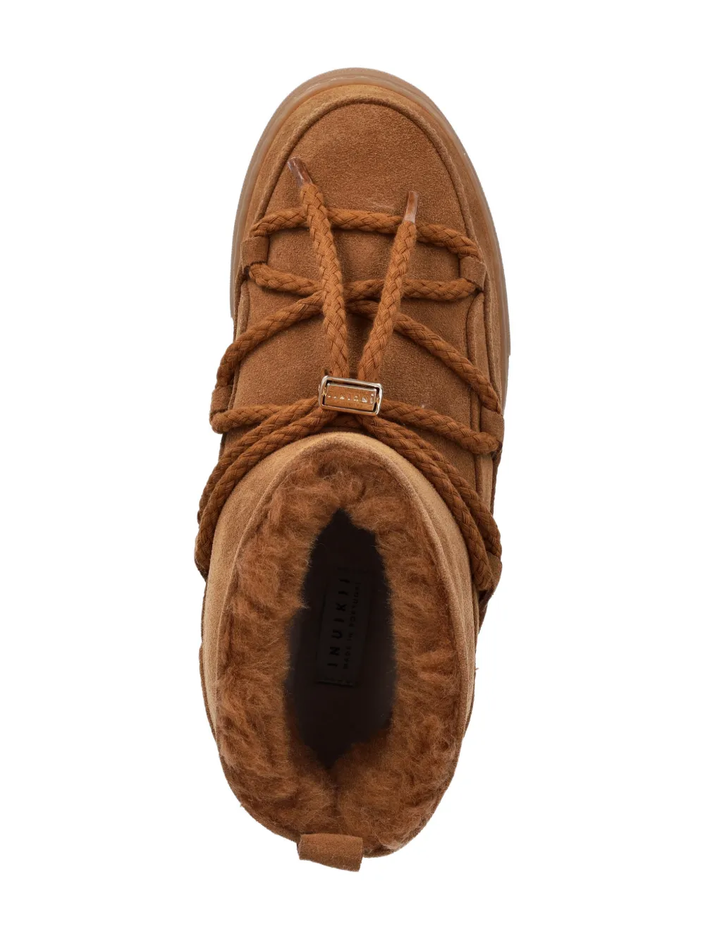 Inuikii Classic Low gevlochten veterlaarzen Bruin