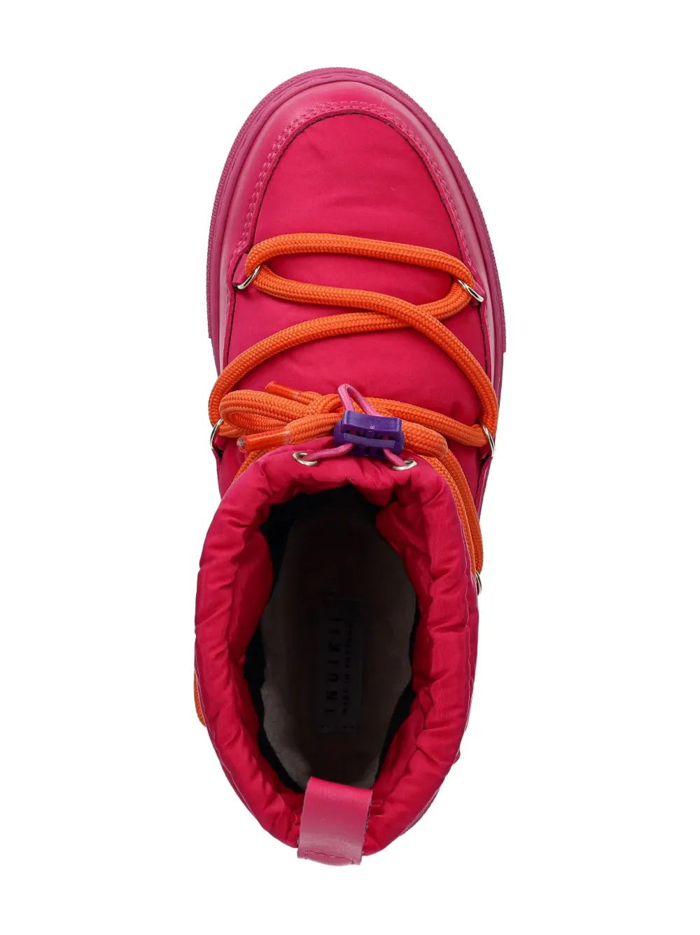 Inuikii padded lace-up boots Roze