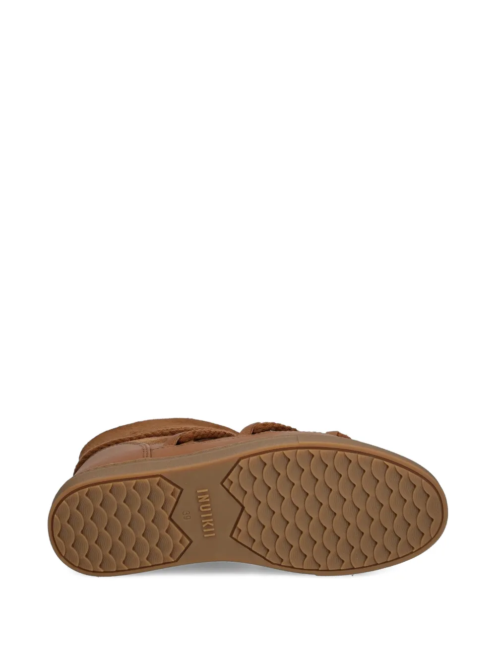 Inuikii Rope-detail Round-toe Boots In Brown