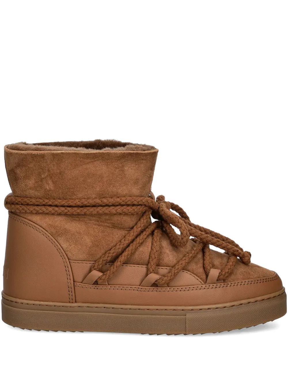 Inuikii rope-detail round-toe boots | Brown | Image 1