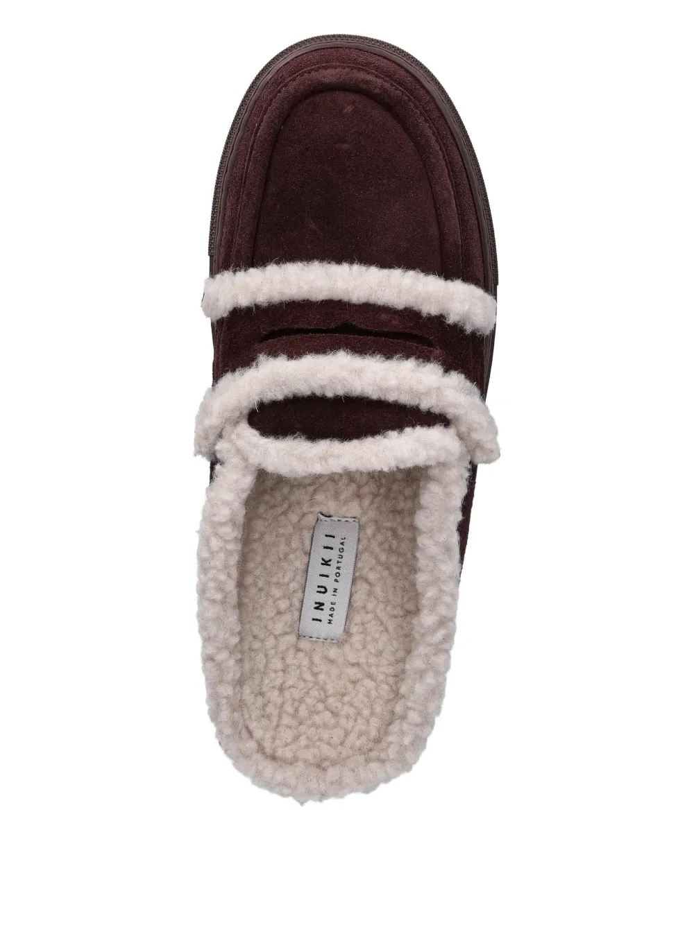 Inuikii Slippers met penny bandje Bruin