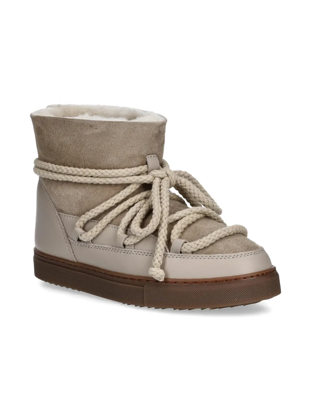 Inuikii shearling-trim rope-detail boots | Neutrals | Image 1