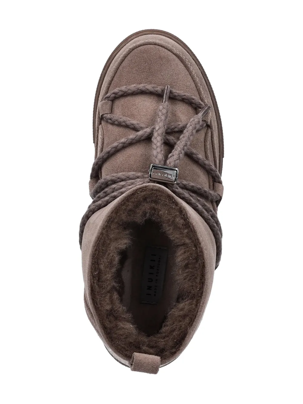 Inuikii Gevlochten veterlaarzen Grijs