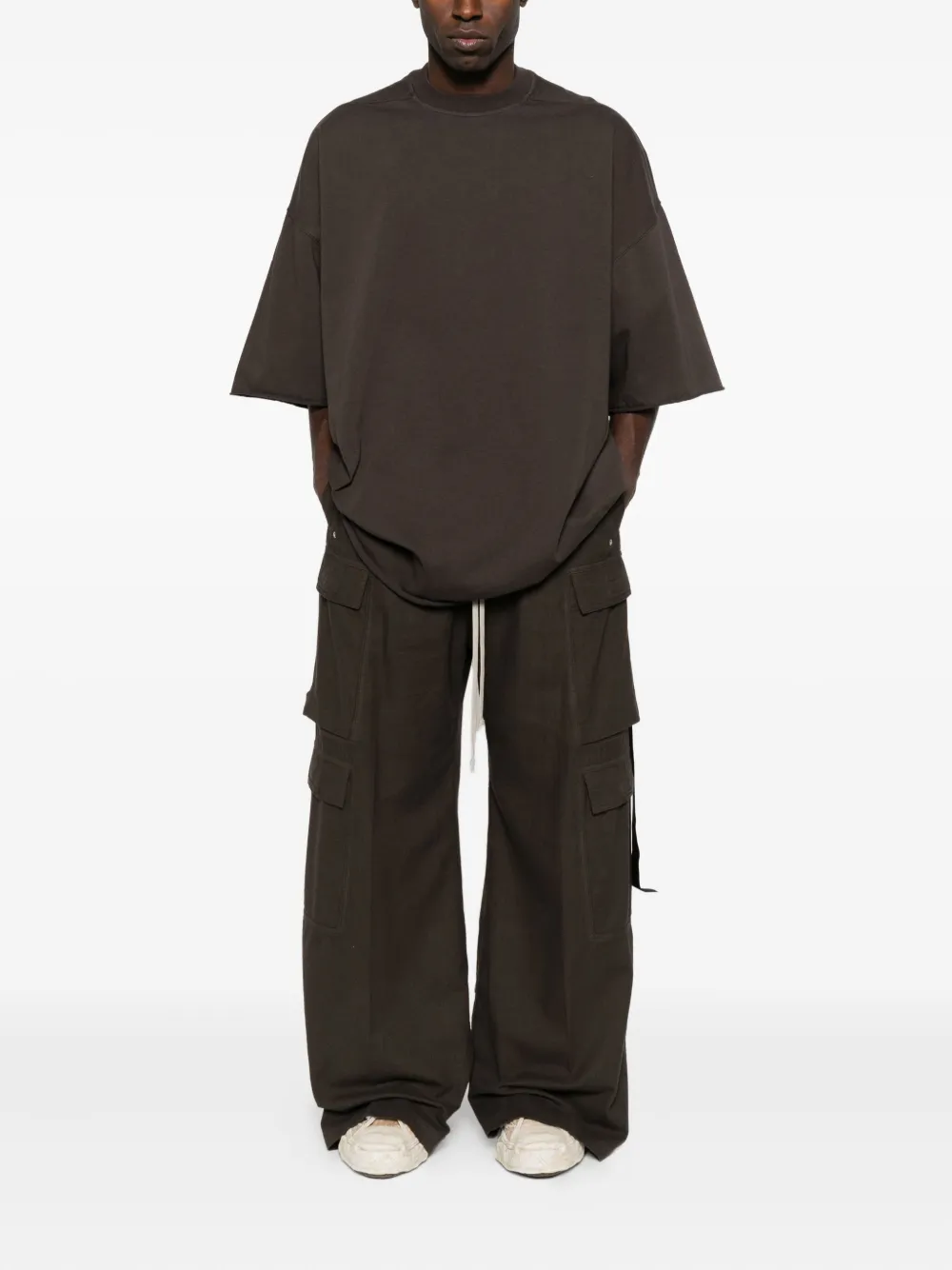 Rick Owens DRKSHDW Wollen cargo broek - Groen