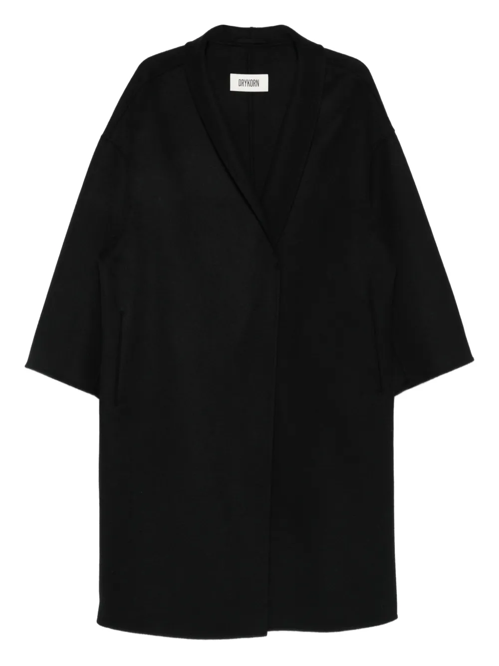 Drykorn abrigo con botones y cuello en V | negro | Image 1