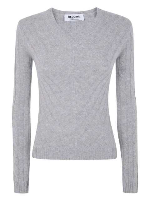 Blugirl knitted V-neck sweater