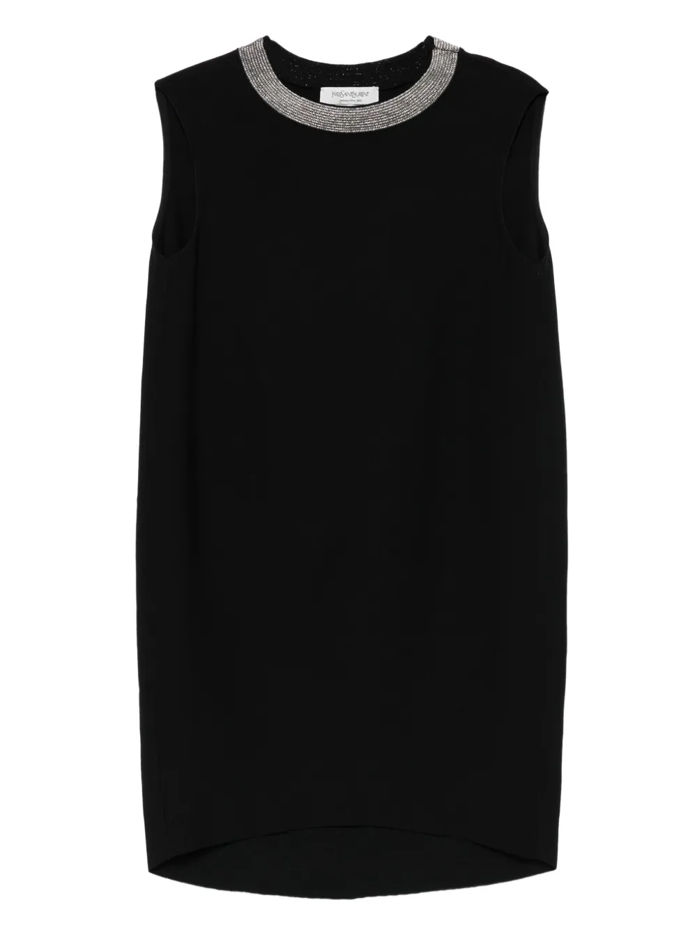 Saint Laurent Pre-Owned 2012 crystal-embellished mini dress | Black | Image 1