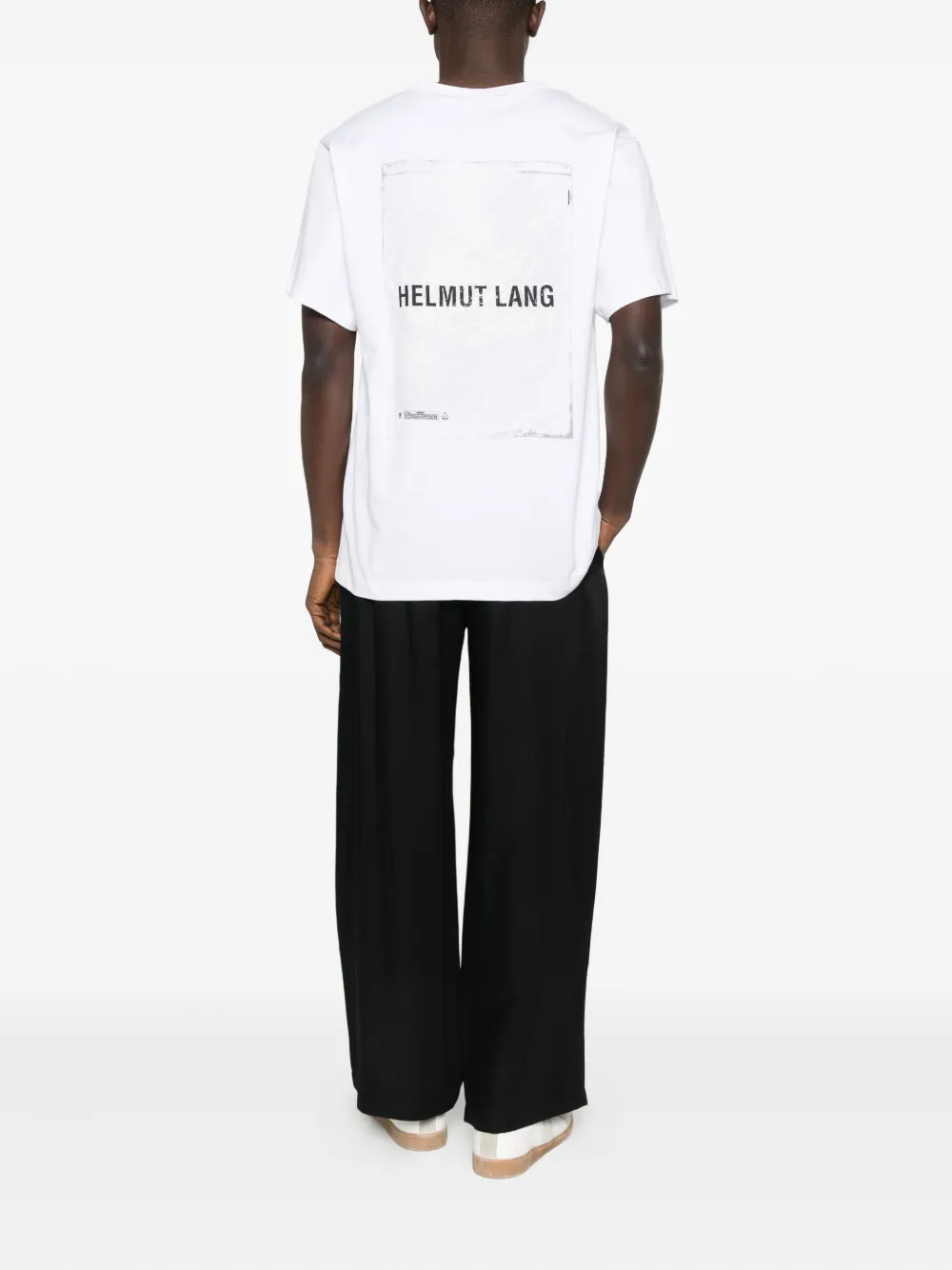 Helmut Lang T-shirt met logoprint - Wit