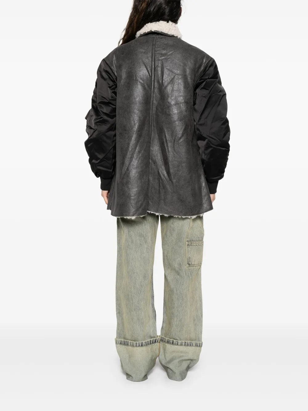 MARANT ÉTOILE Metallic bikerjack Zwart