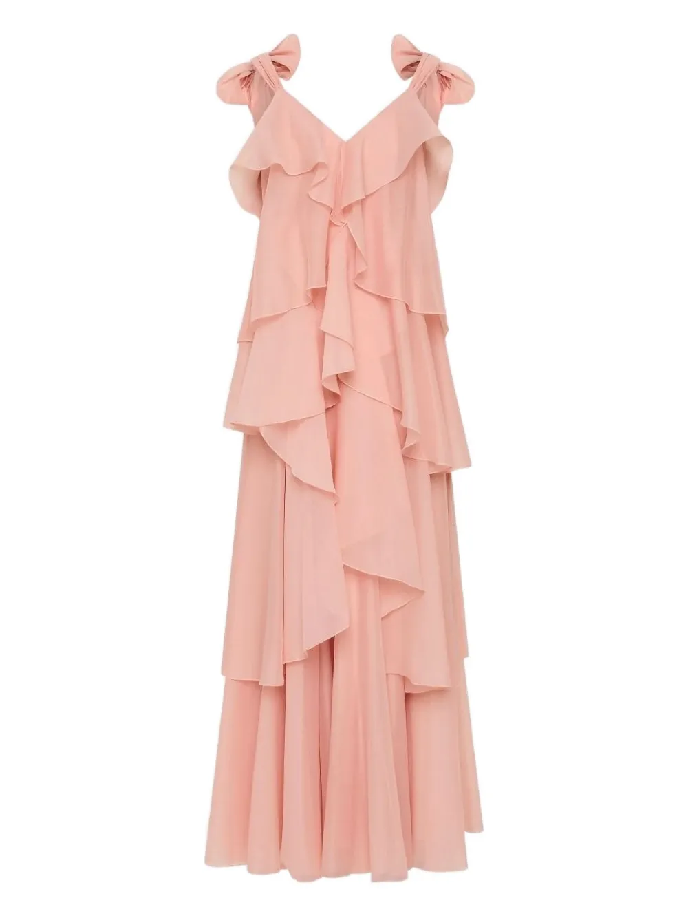 Aje Gracie ruffled bow maxi dress | Pink | Image 1