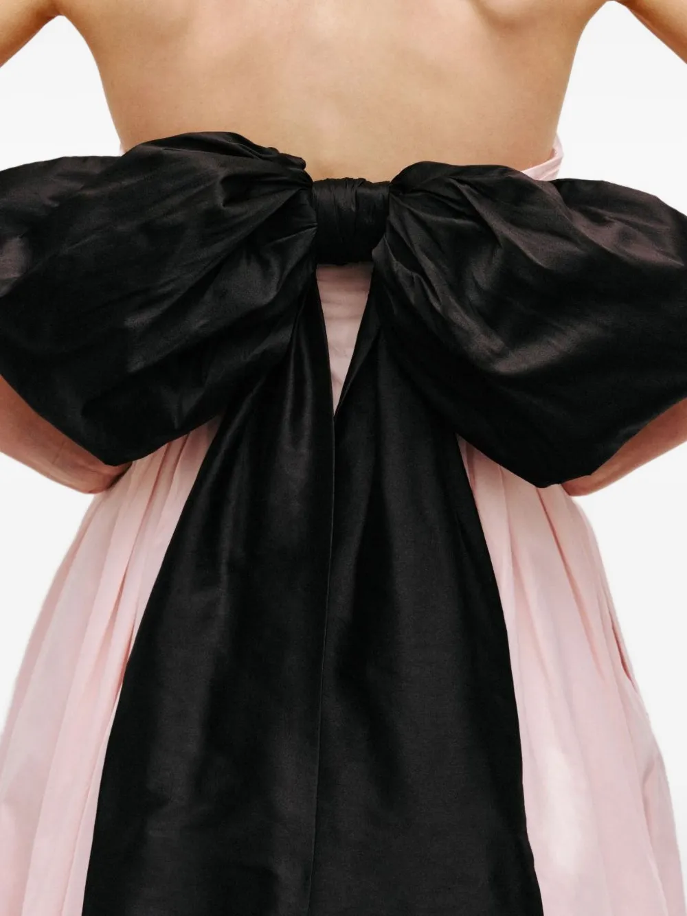 Aje Bow Strapless Maxi Dress In Pink