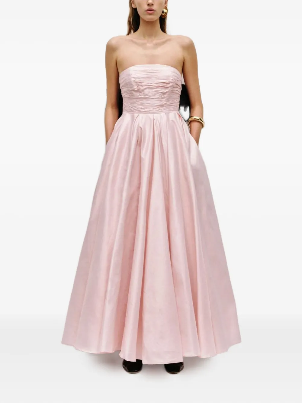Aje bow strapless maxi dress - Roze