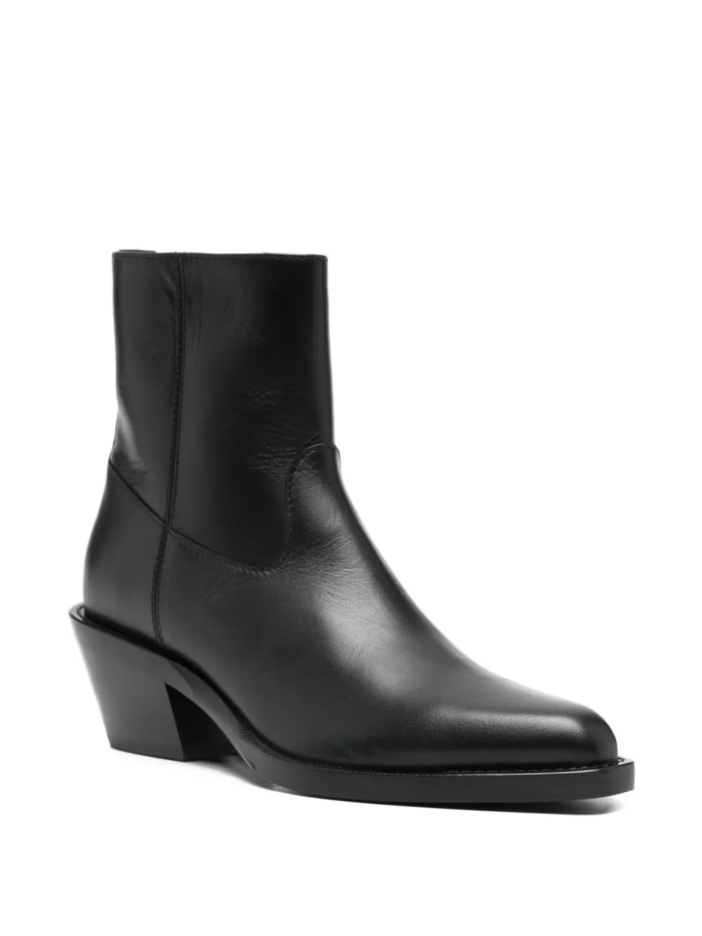 Henderson Baracco Leren enkellaarzen Zwart