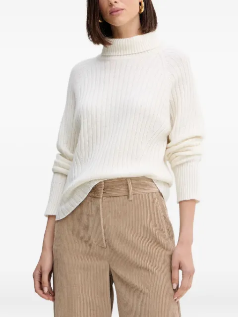 SIMONA CORSELLINI turtleneck ribbed sweater