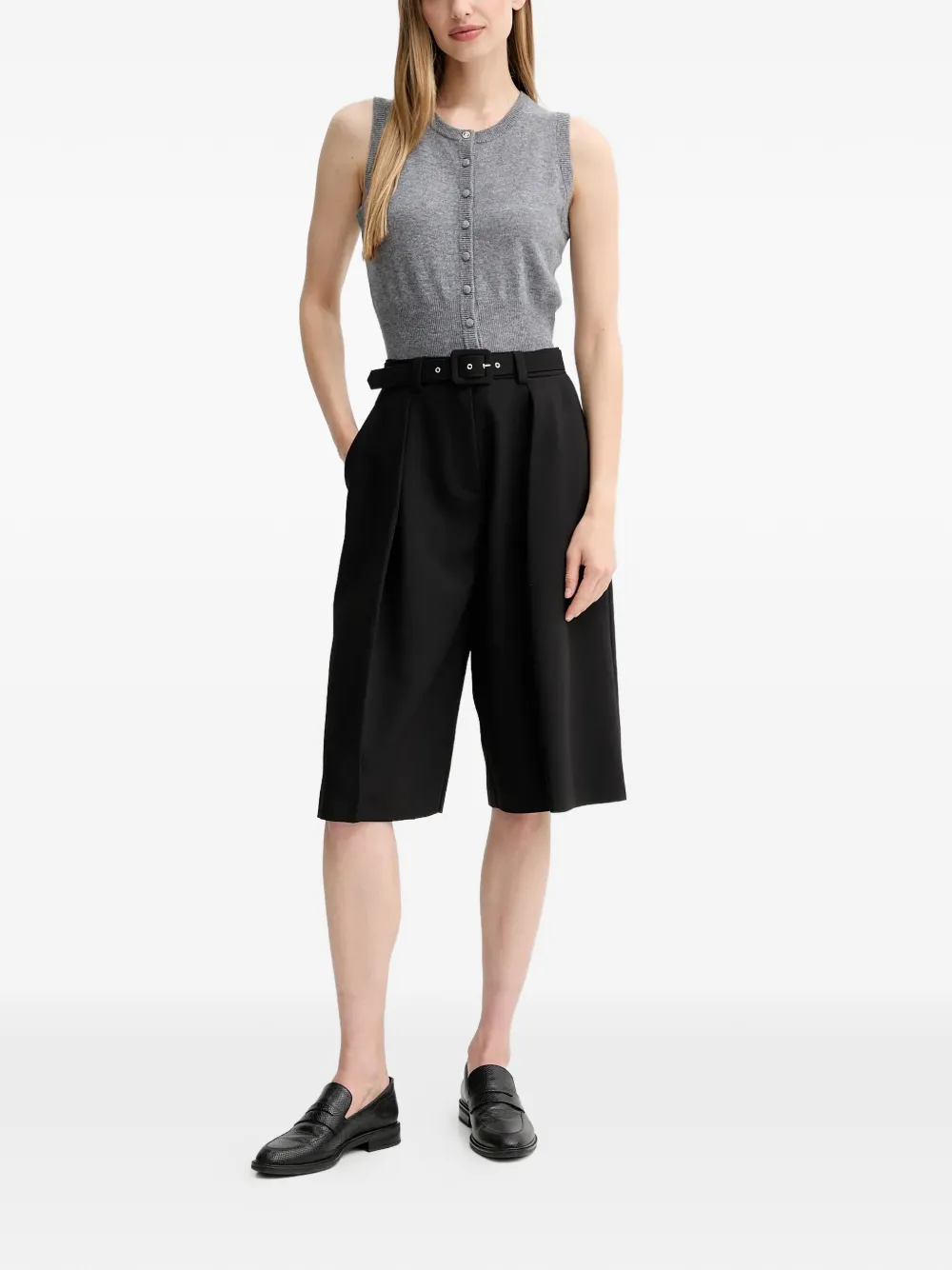 Belted Culottes Shorts