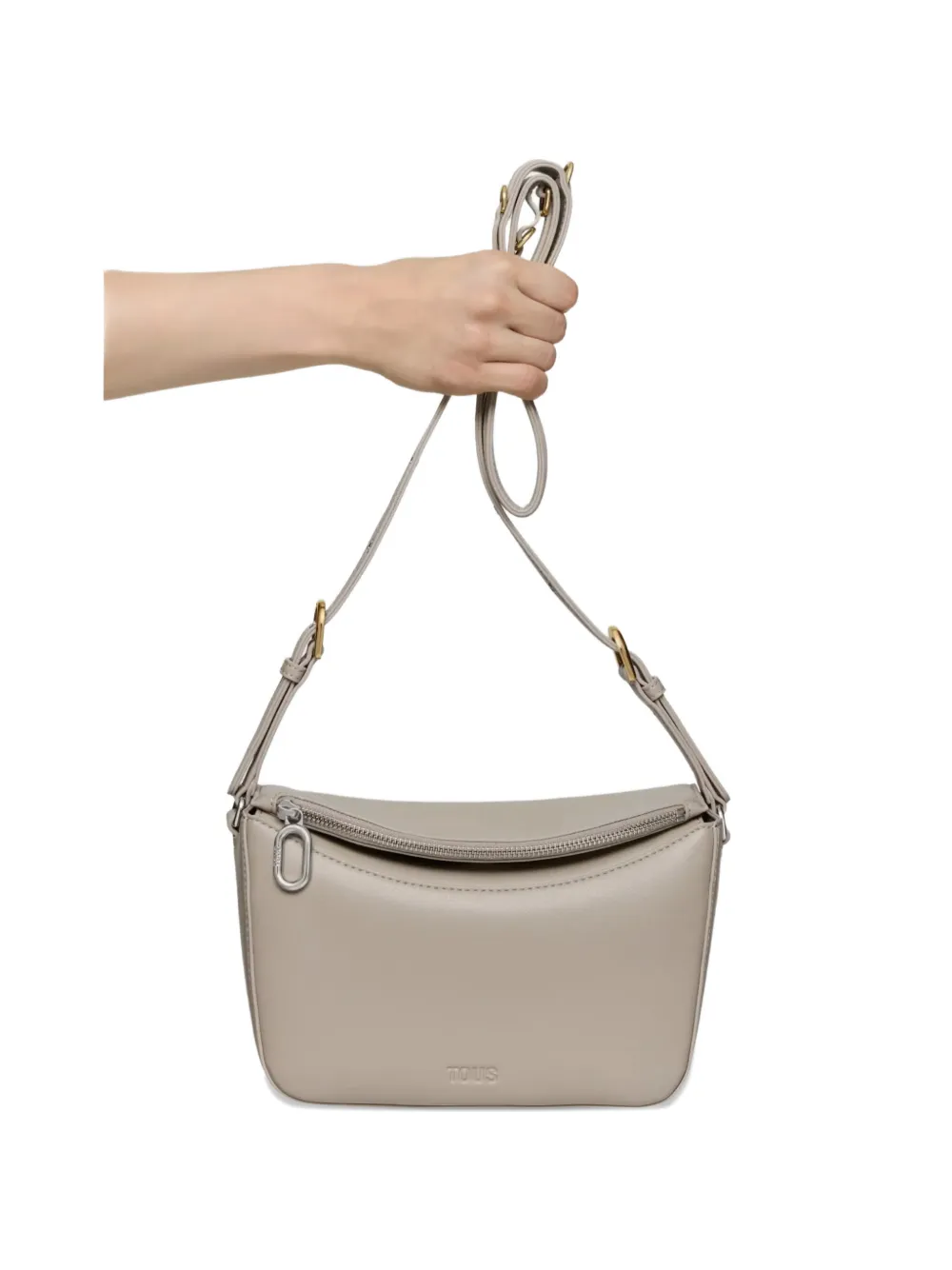 TOUS medium City cross body bag - Toni neutri