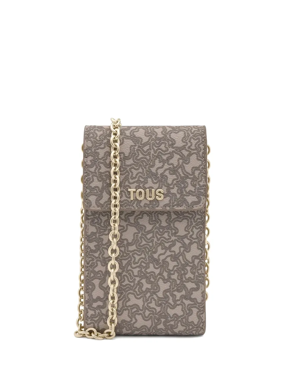 Tous Logo-pattern Shoulder Bag In Gray