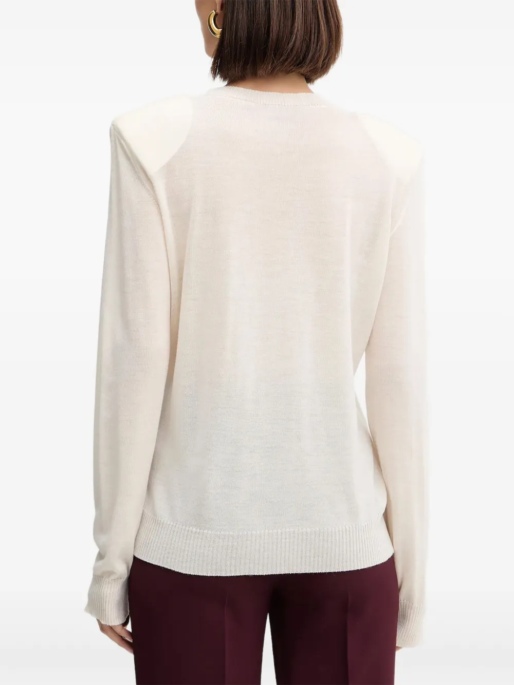  Simona Corsellini Appliqué-detail Top - Neutrals 