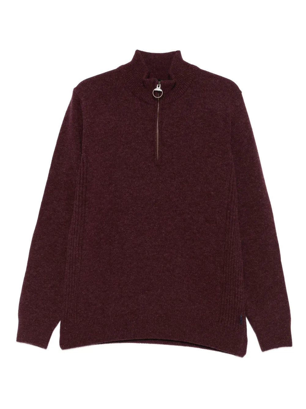 Barbour high-neck half-zip sweater | Red | Image 1