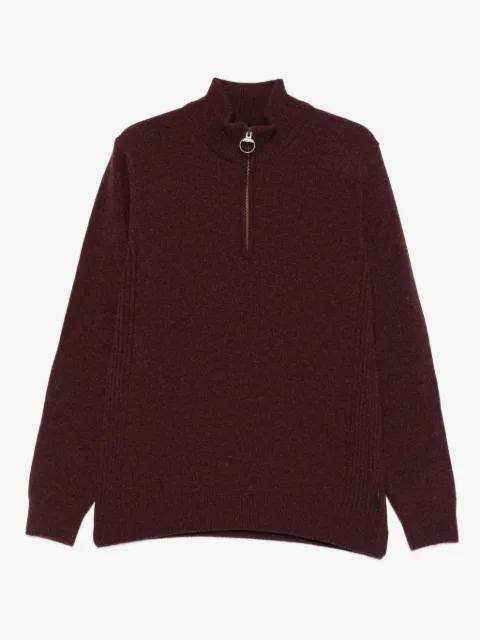 Barbour suéter con medio cierre y cuello alto