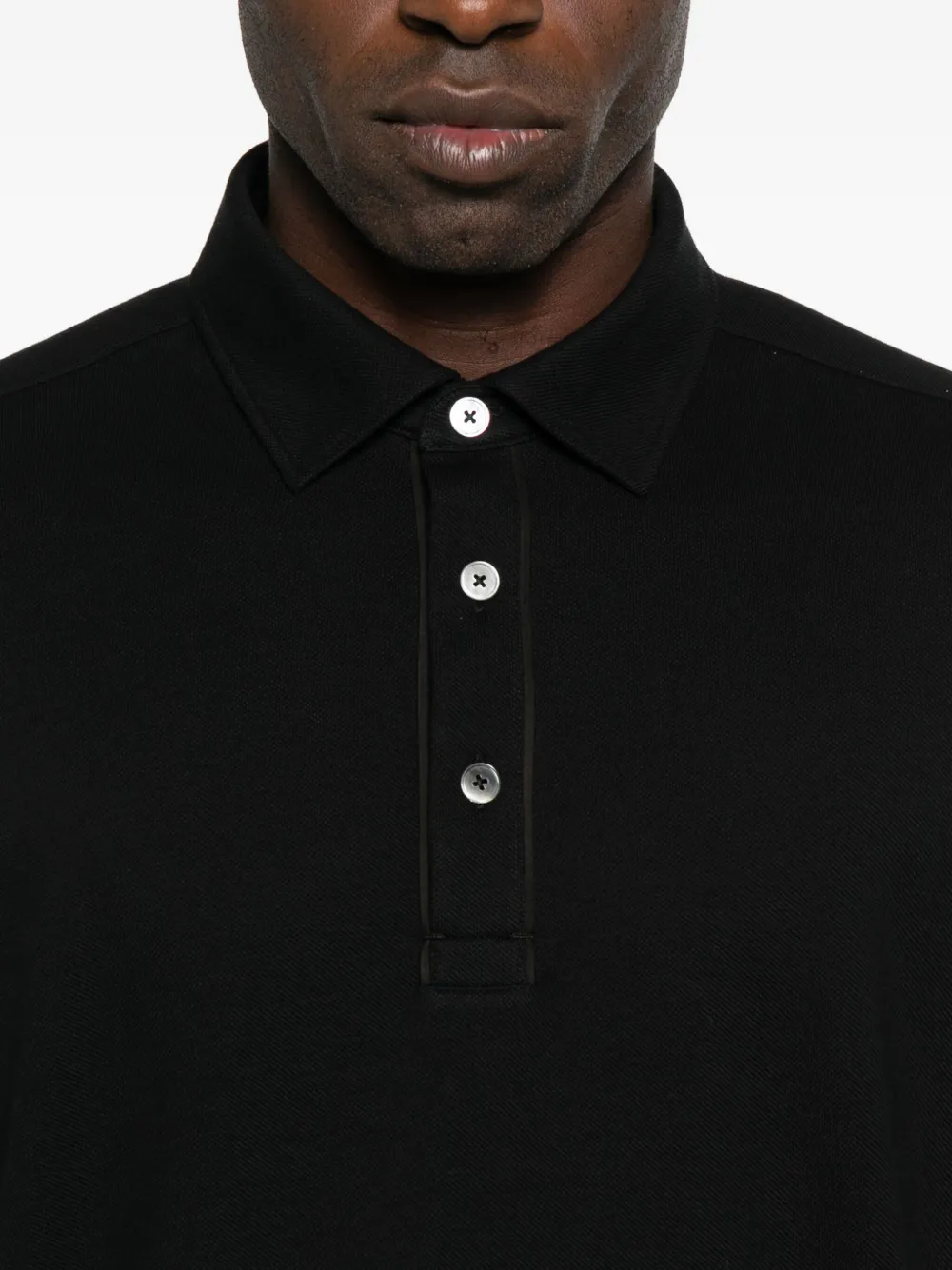 Zegna Poloshirt met lange mouwen Blauw