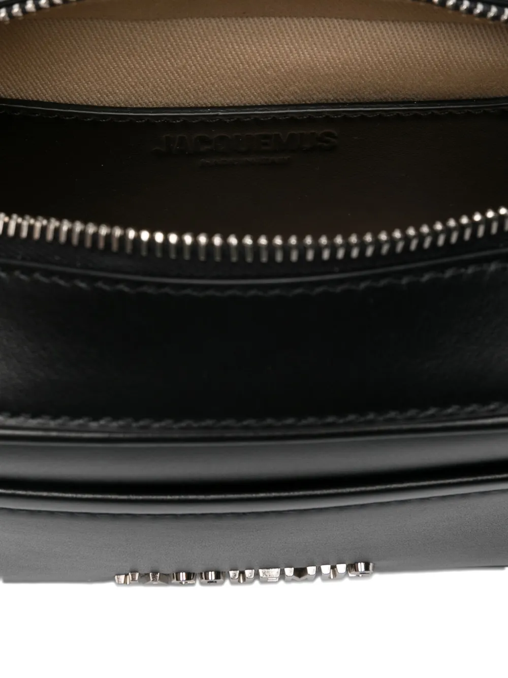 Jacquemus Rectangular Top Handle Shoulder Bag In Black