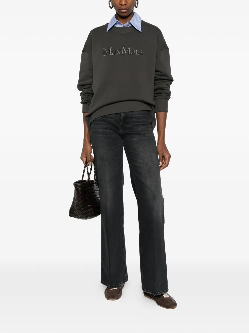  's Max Mara Monza Logo-detail Sweatshirt - Green 