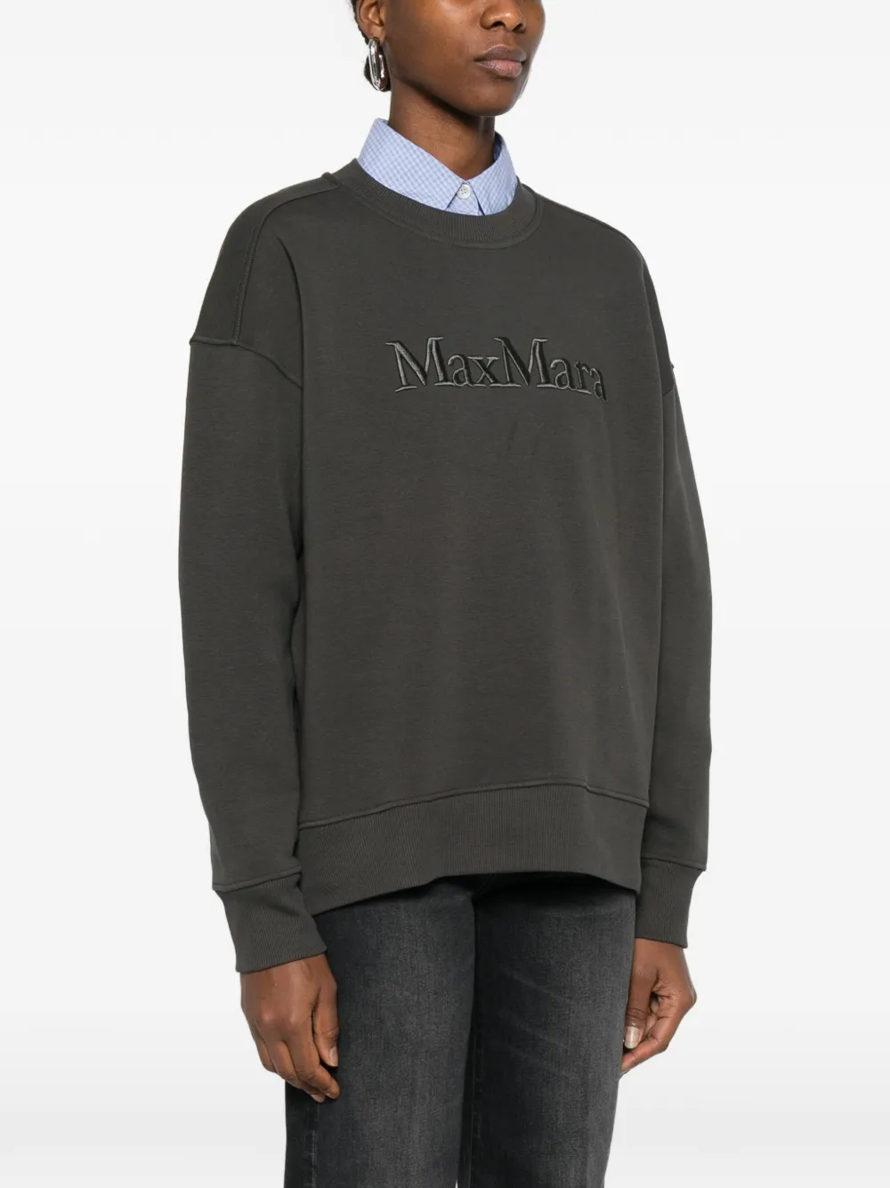  's Max Mara Monza Logo-detail Sweatshirt - Green 