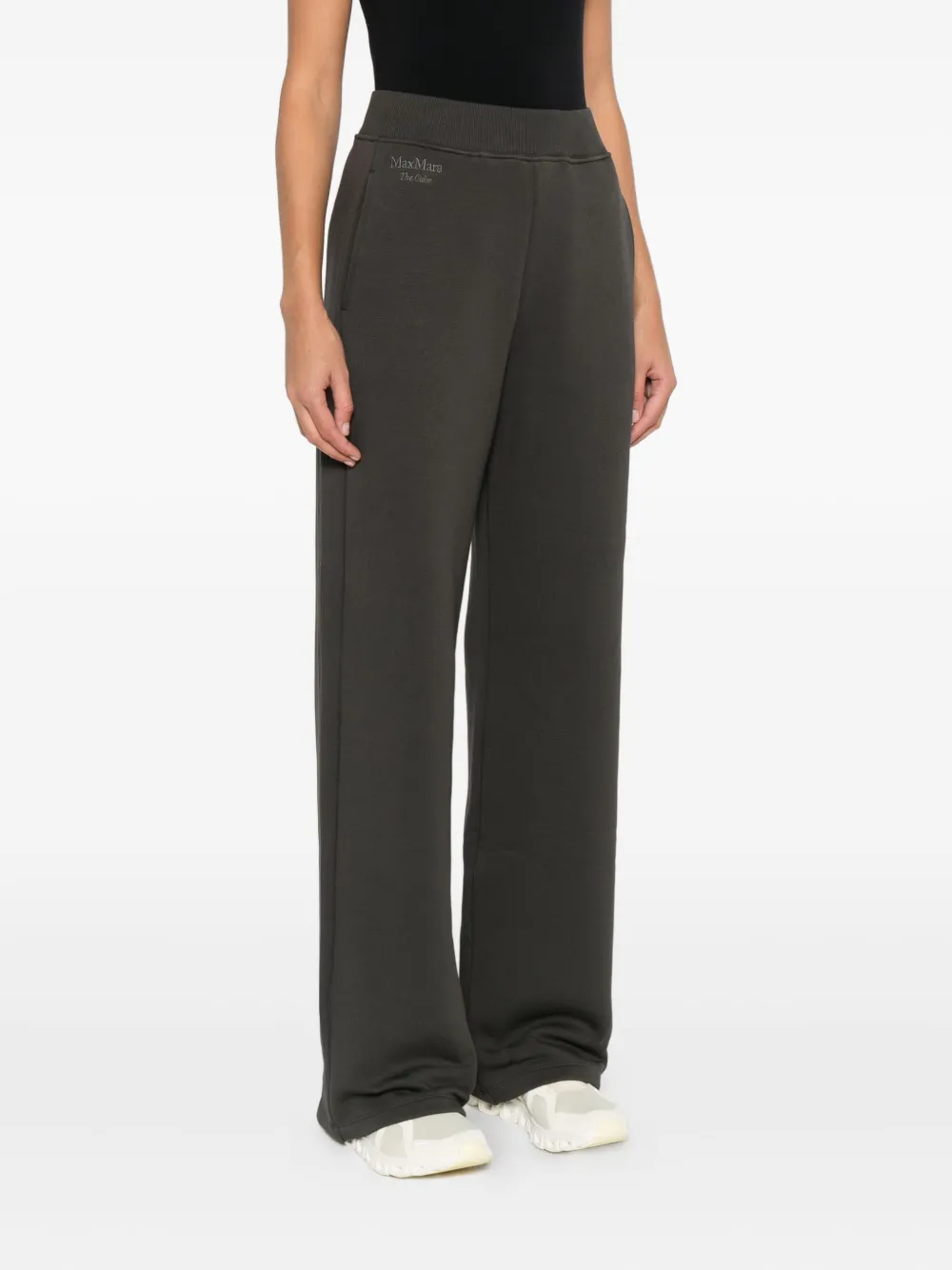 'S Max Mara Broek met elastische tailleband en zak Groen