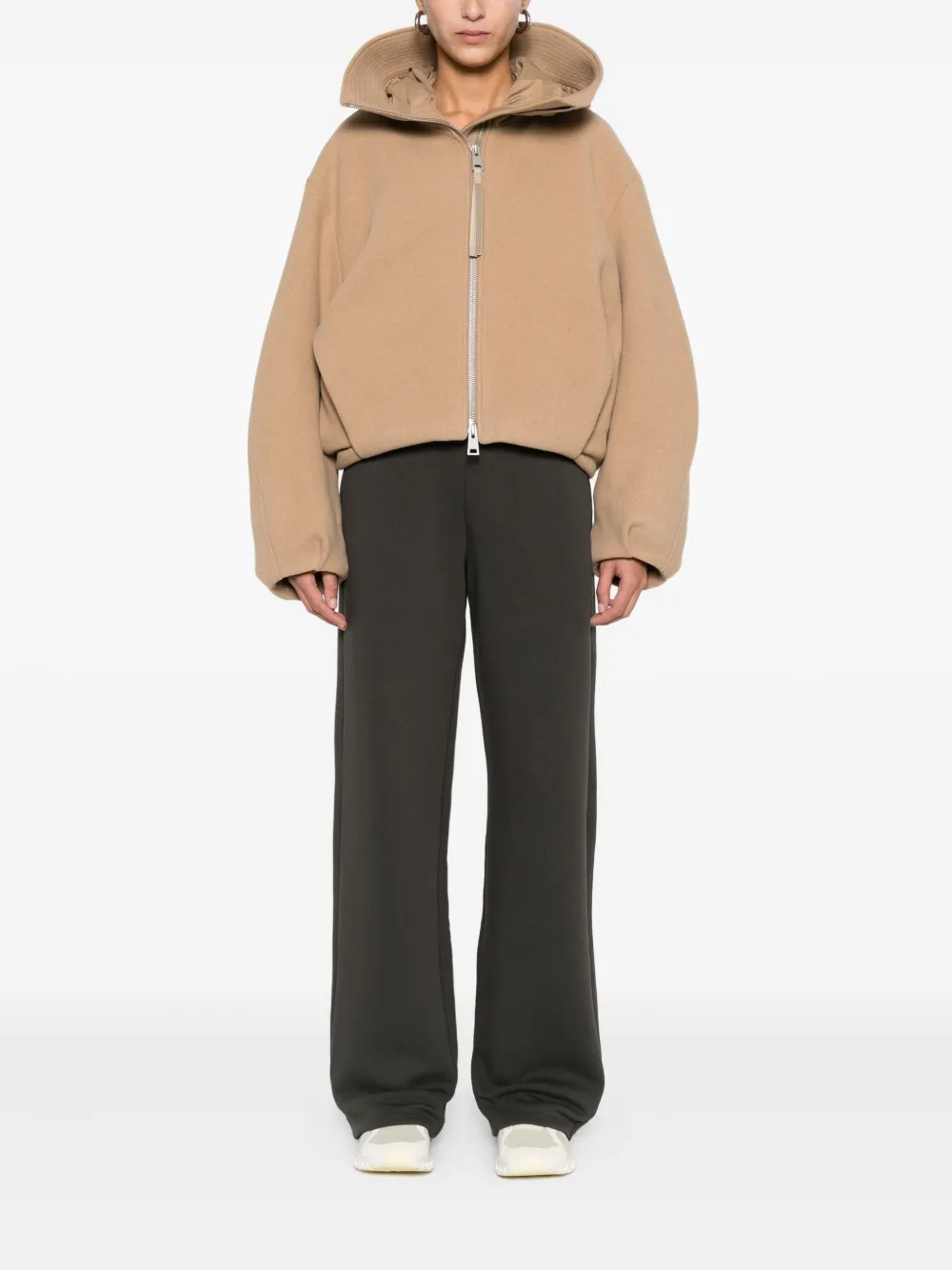 'S Max Mara Broek met elastische tailleband en zak - Groen