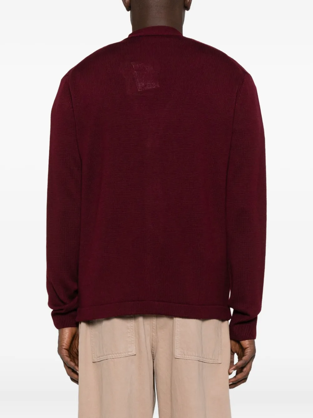 Vivienne Westwood Long-sleeved Knitted Cardigan In Red