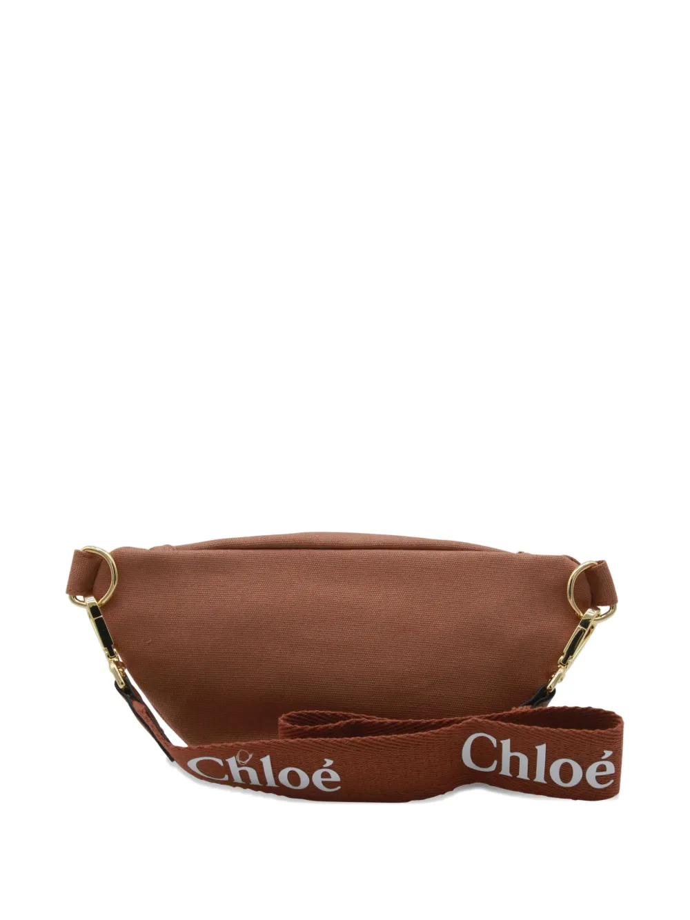 Chloé zip-fastening canvas belt bag - Bruin