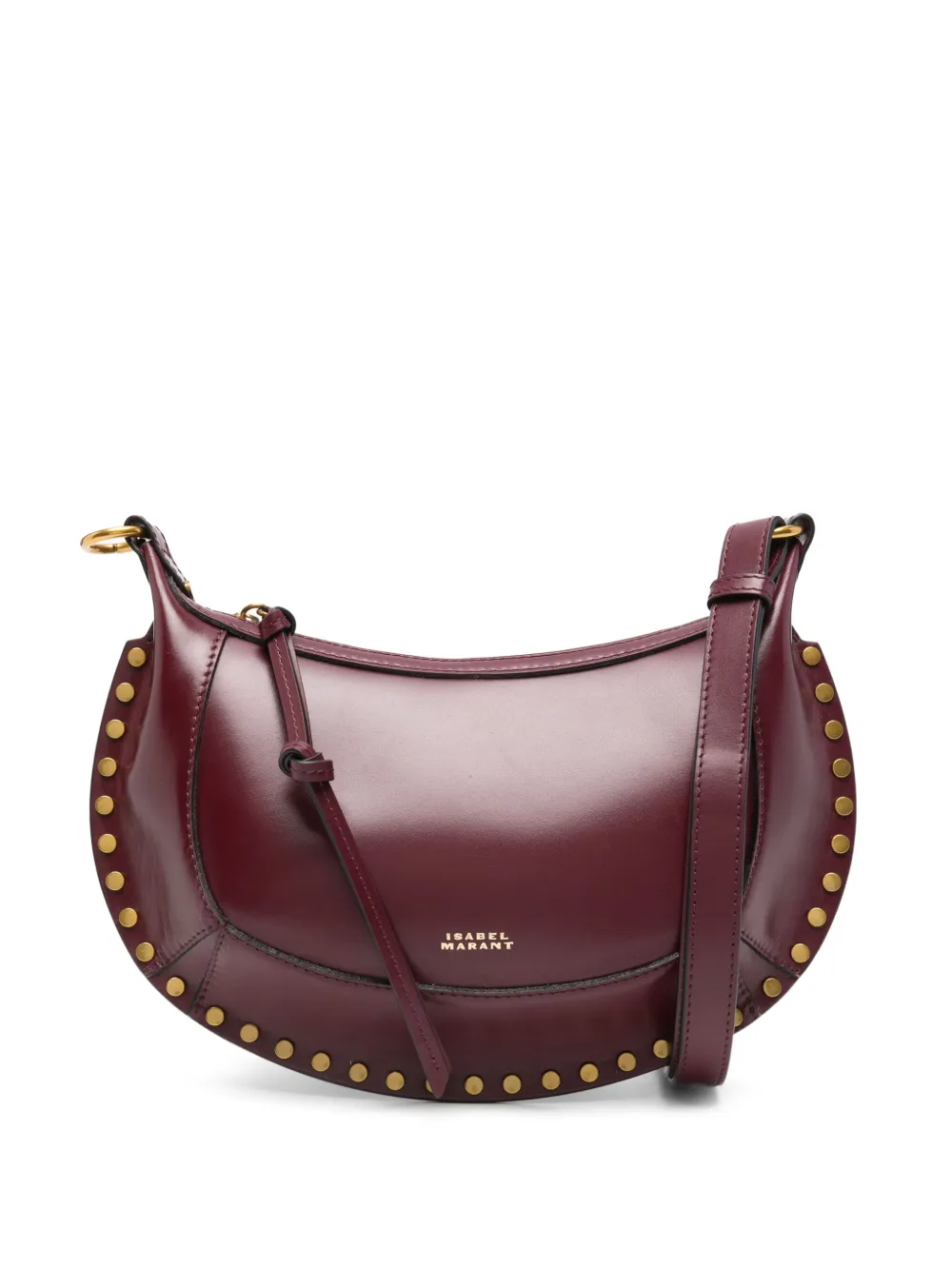 Isabel Marant Oskan Moon Shoulder Bag In Red