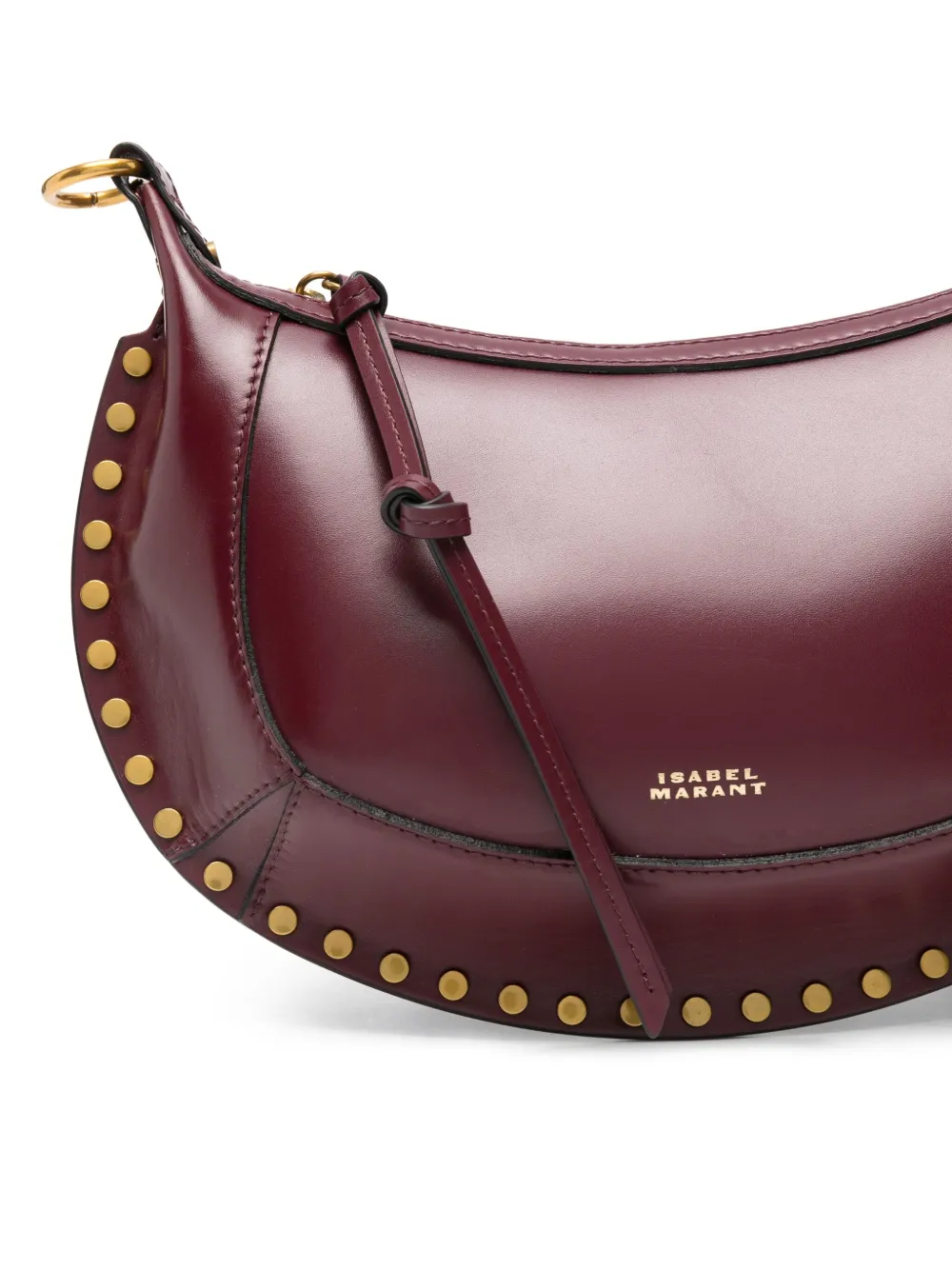 Isabel Marant Oskan Moon Shoulder Bag In Red