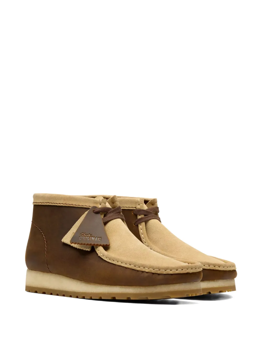 Clarks Originals lace-up suede-leather desert boots Brown