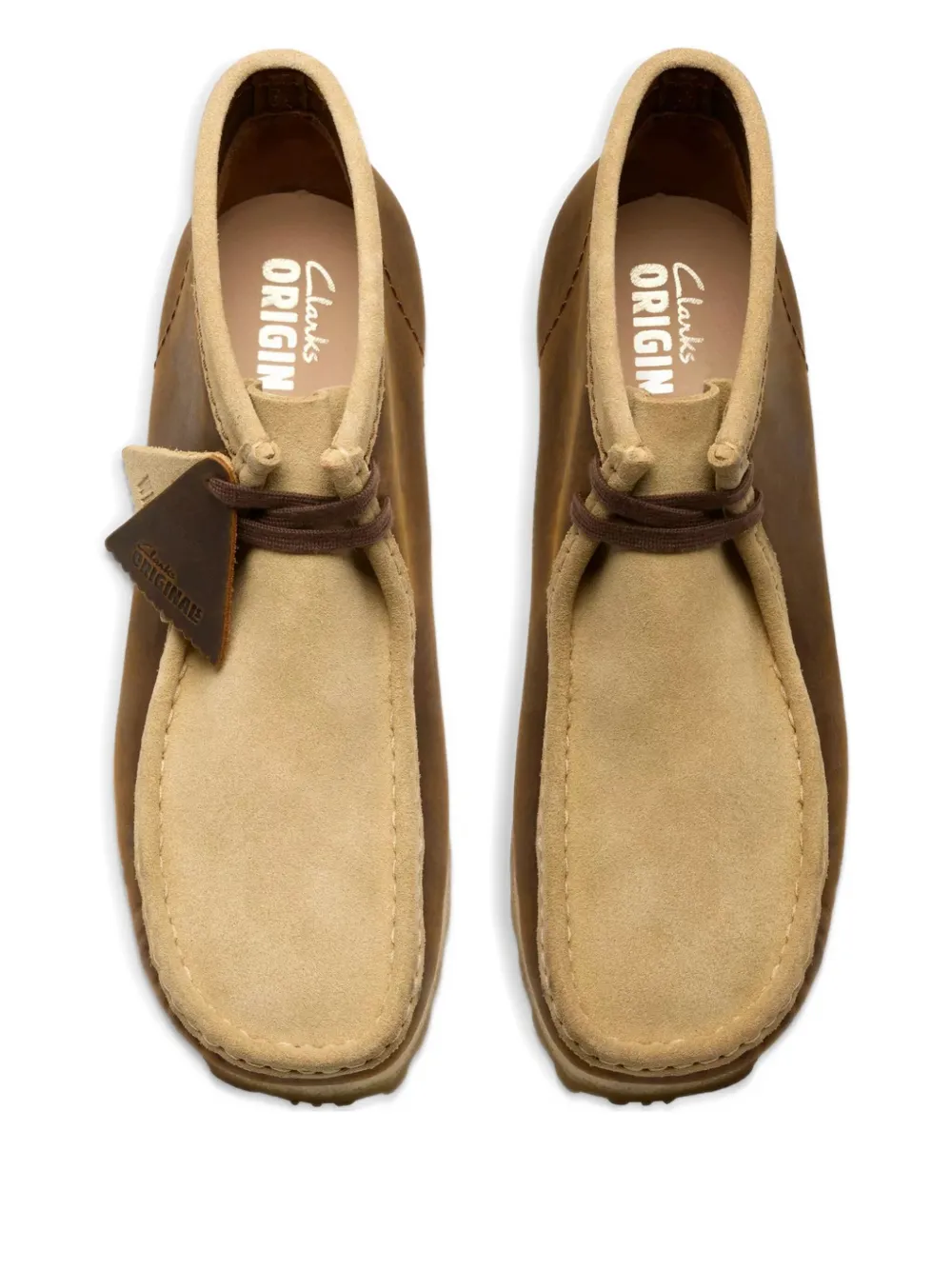 Clarks Originals lace-up suede-leather desert boots Brown