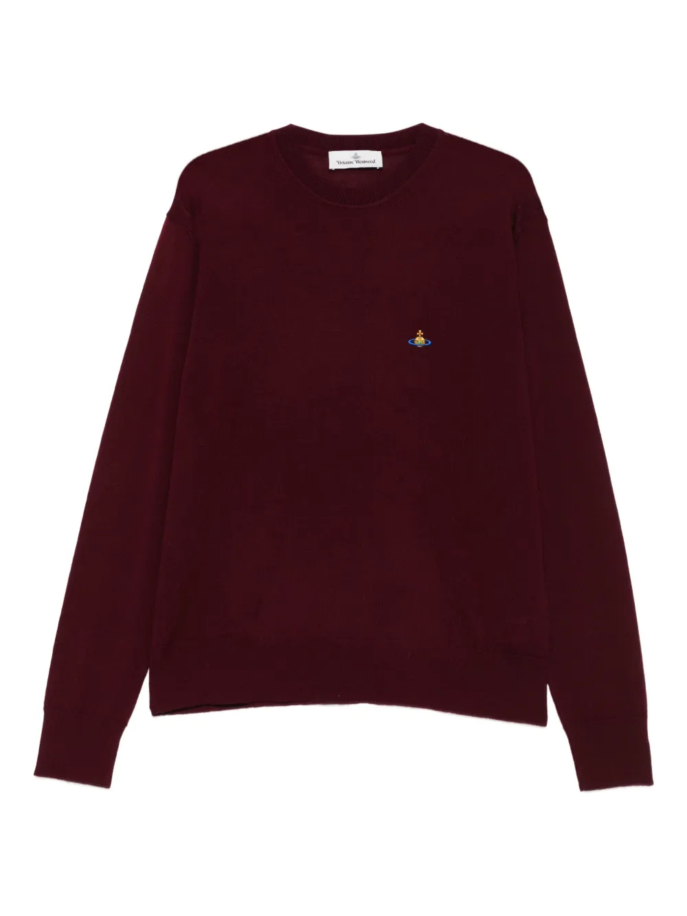 Vivienne Westwood Orb-embellished crew-neck sweater | Red | Image 1