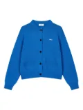 STUDIO TOMBOY logo-embroidered button-front cardigan - Blue