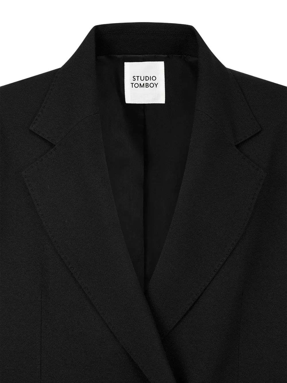Studio Tomboy Patch-pocket Jacket In Black