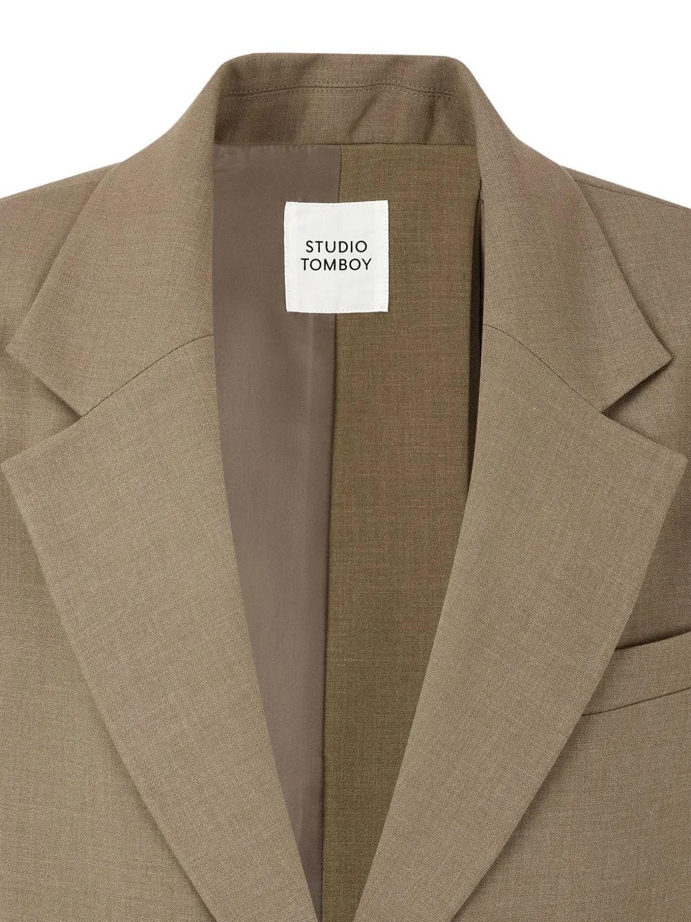 Studio Tomboy Button-fastening Jacket In Brown