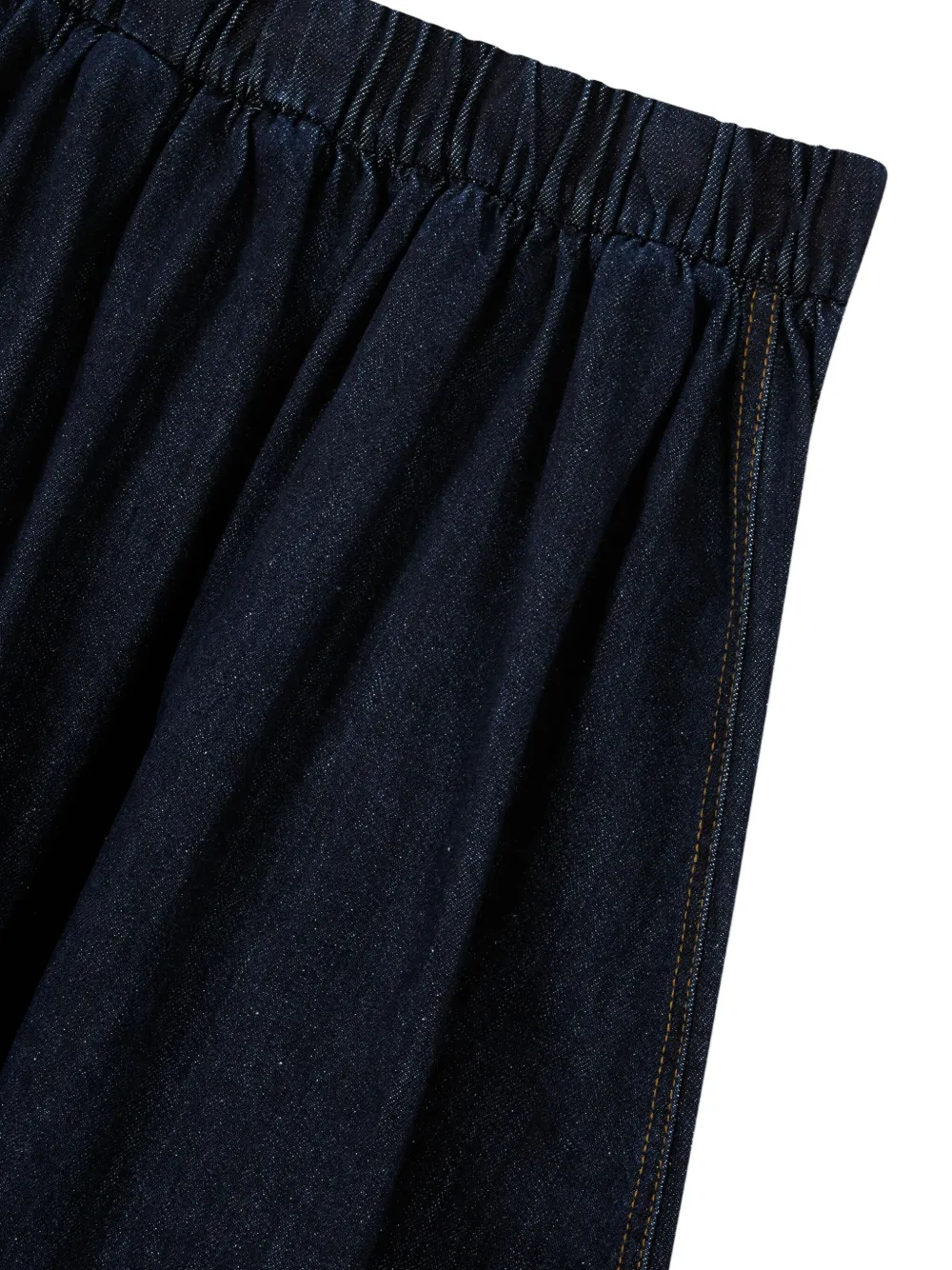 STUDIO TOMBOY Denim midi-rok met trekkoord Blauw