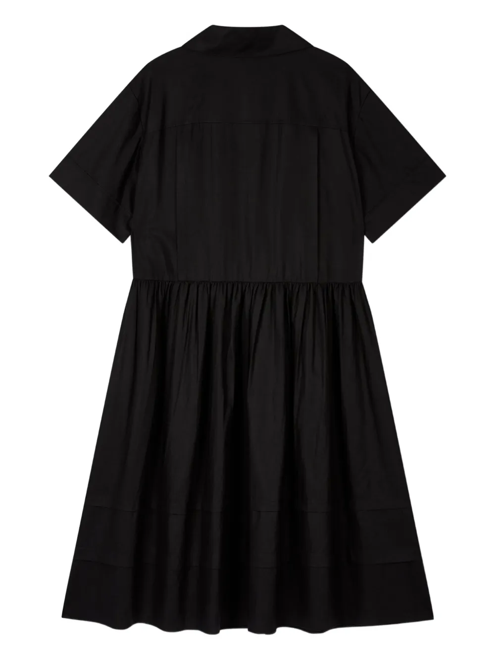 STUDIO TOMBOY Geplooide geplooide mini-jurk - Zwart