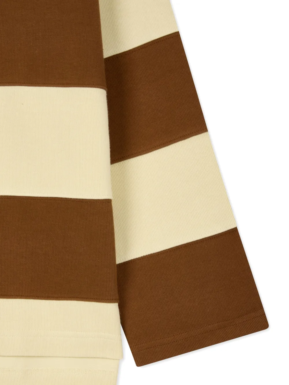 Studio Tomboy Rugby Stripe T-shirt In Brown