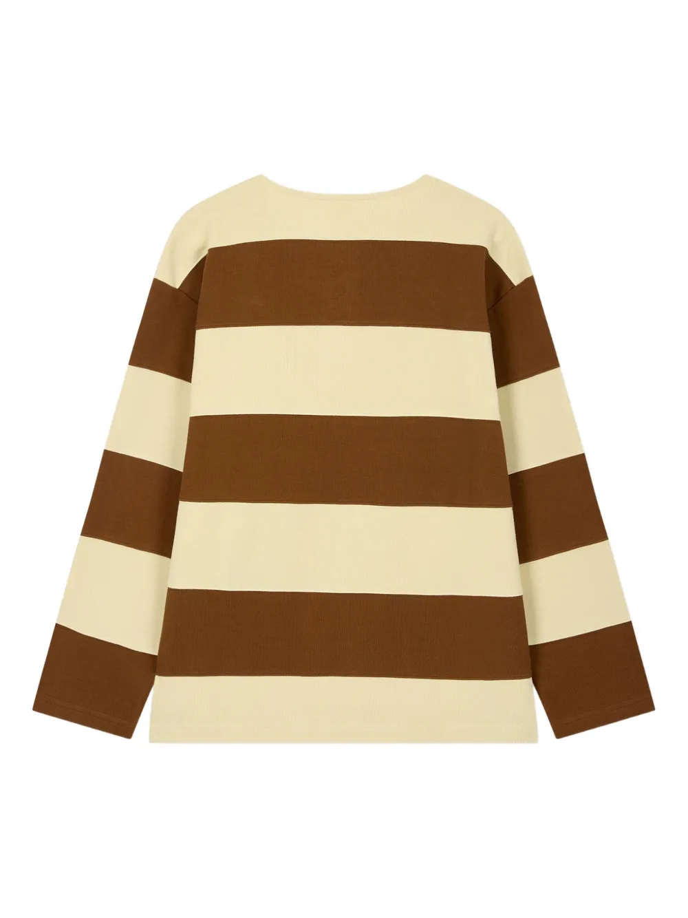 Studio Tomboy Rugby Stripe T-shirt In Brown