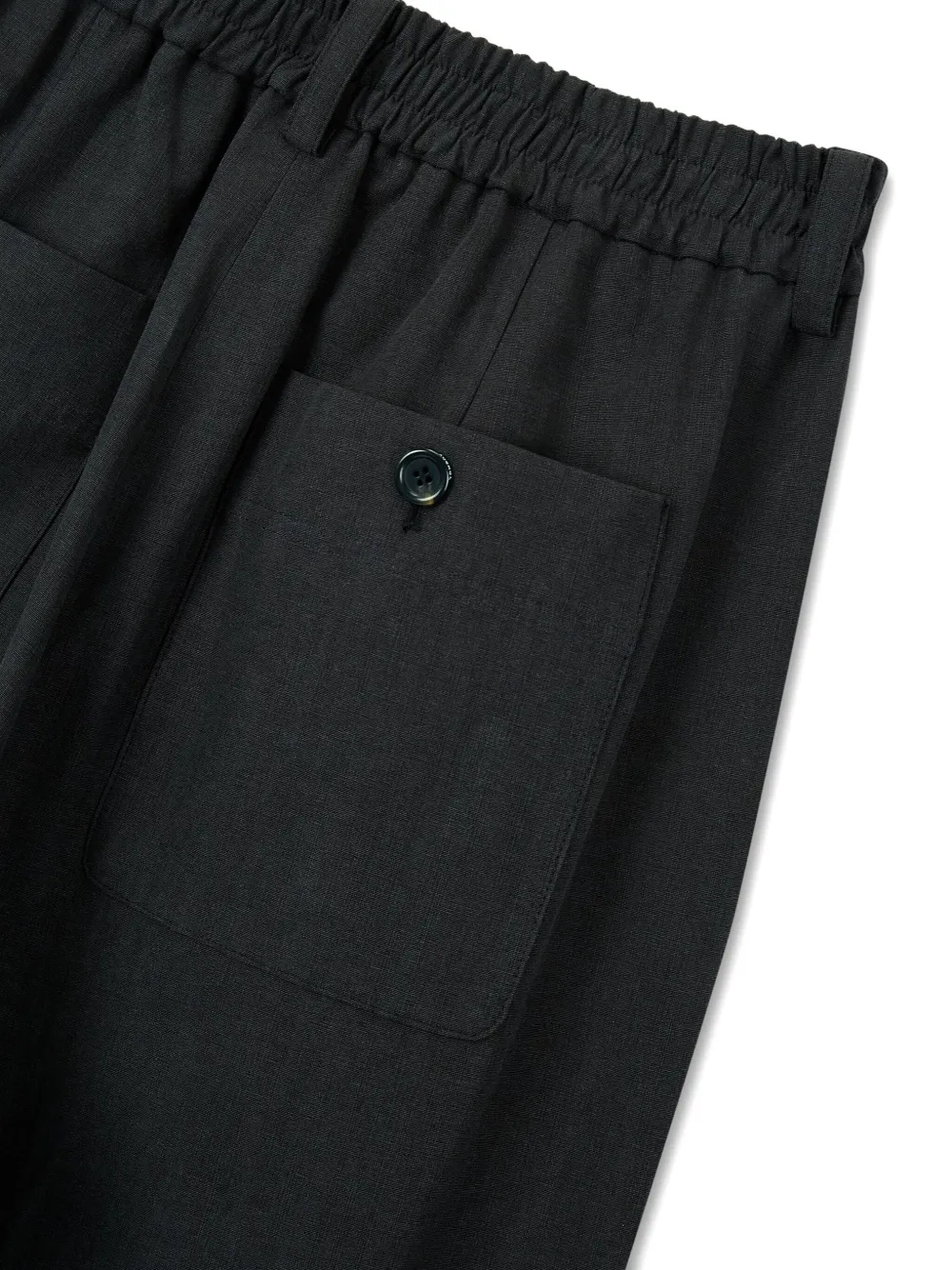 Studio Tomboy Setup Pleated Elastic-waist Trousers In Black