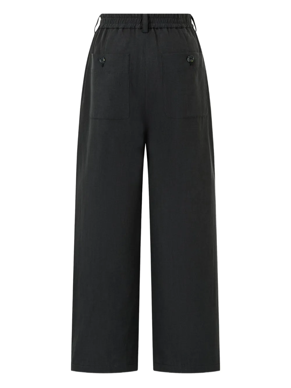 STUDIO TOMBOY Setup plooibroek met elastische taille - Zwart