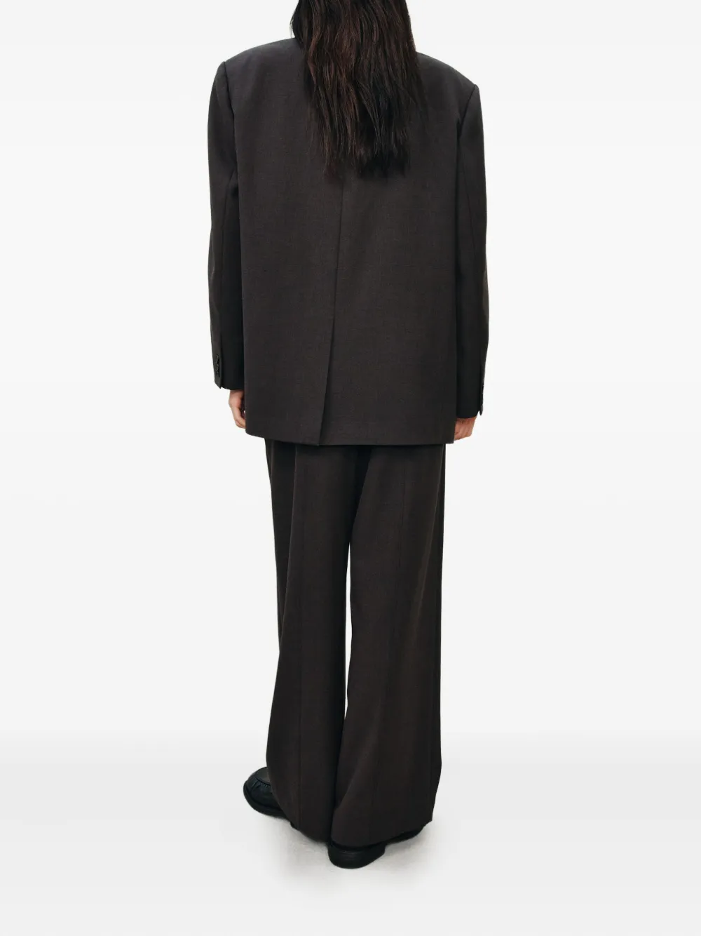 Studio Tomboy Patch-pocket Notched-lapel Jacket In Gray